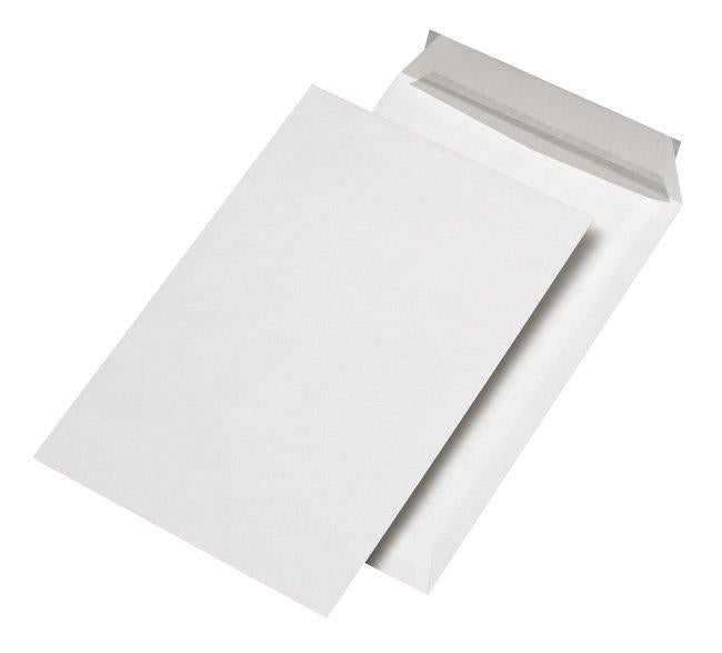 LASER PLUS Briefumschläge DIN C5 weiß, ohne Fenster, haftklebend