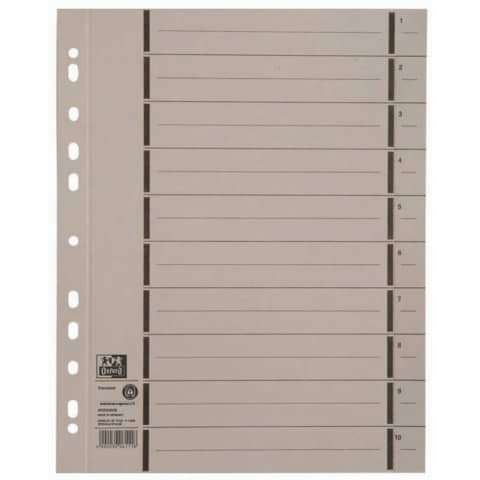 OXFORD Trennblatt Karton 250g/m² - 10 Taben