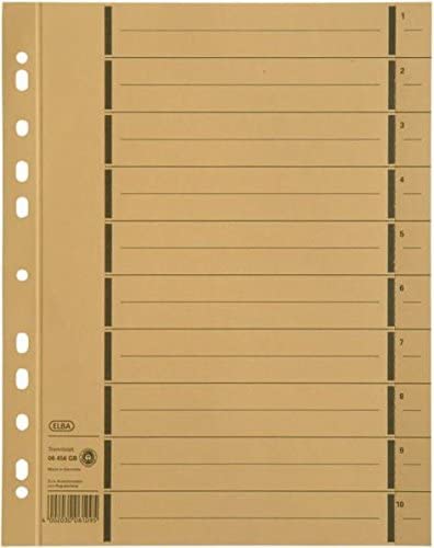 OXFORD Trennblatt Karton 250g/m² - 10 Taben