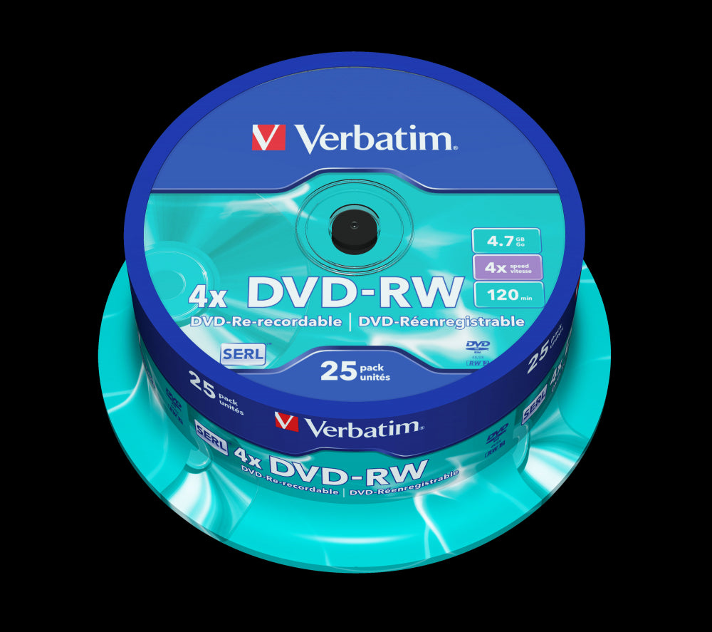 VERBATIM DVD-RW 4,7GB/4x - wiederbeschreibbar