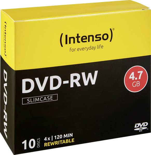 INTENSO DVD-RW 4,7GB / 4x - wiederbeschreibbar