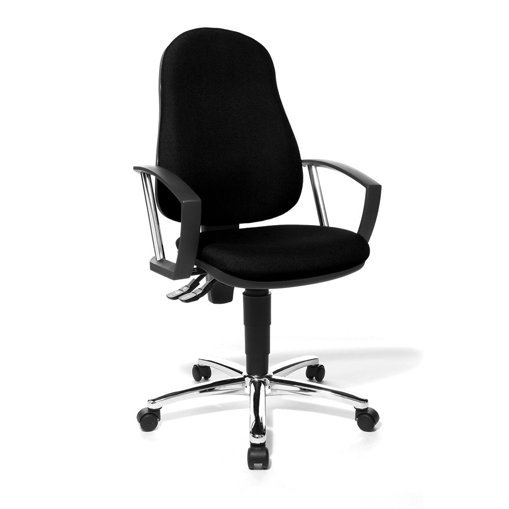 TOPSTAR Bürostuhl Point60+ Schwarz - Sitzhöhe 40 - 52cm