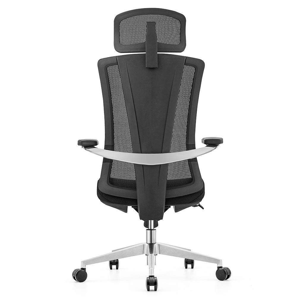 LASER PLUS Ergonomischer Bürostuhl / Schreibtischstuhl ATLAS Schwarz - Sitzhöhe 42 - 53 cm