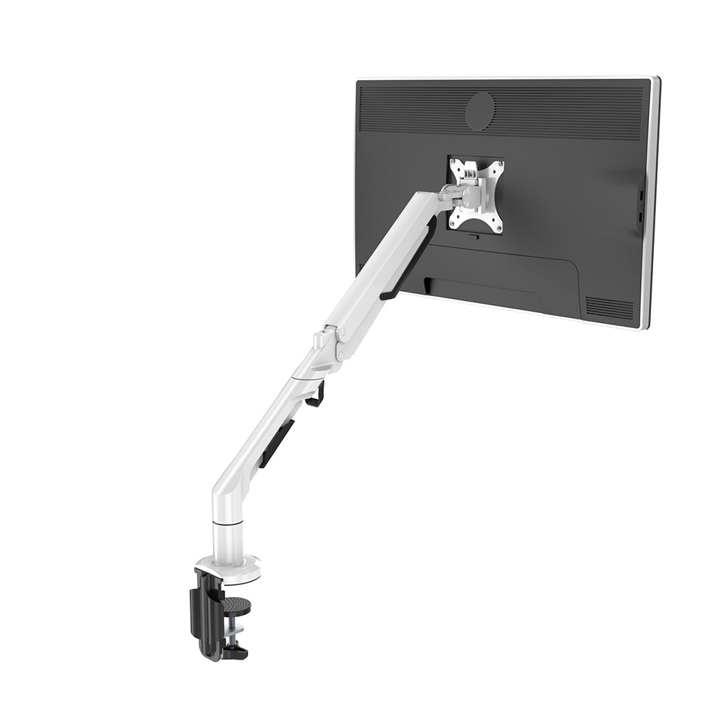 Monitorhalterung / Monitorarm für 1 Bildschirm - schwarz / weiß