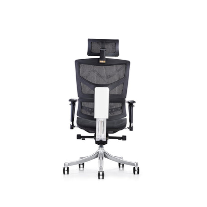 LASER PLUS Ergonomischer Bürostuhl / Schreibtischstuhl KRONOS Schwarz - Sitzhöhe 54 - 65 cm