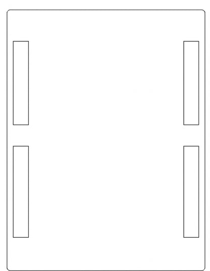 Versandlabel Laser Bogen 105 x 205 / 10 Verpackungseinheiten