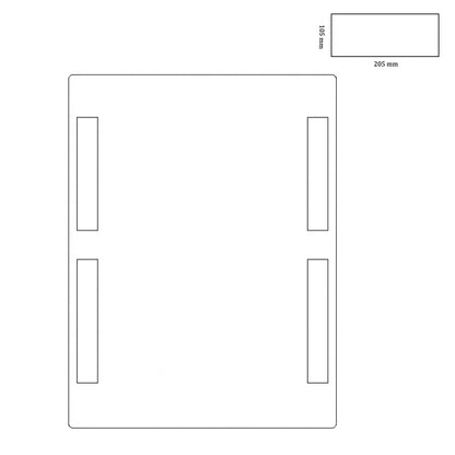 Versandlabel Laser Bogen 105 x 205 / 10 Verpackungseinheiten