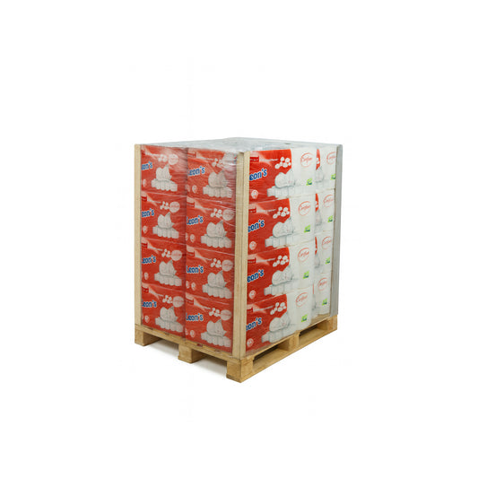 Palette LEON`S Comfort Toilettenpapier 3-lagig (2112 Rollen / 250 Blatt pro Rolle) - Pro Rolle 0,38 €  / Pro 50 Blatt 0,075 €