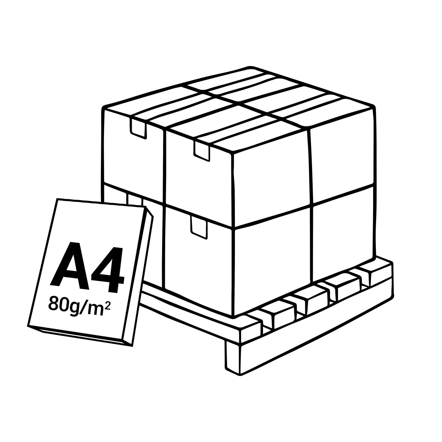 Neukundenaktion: Universal Kopierpapier weiß, 80 g/m², DIN A4 - 1 Palette = 100.000 Blatt